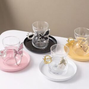 Elegant Glass Tea Mugs