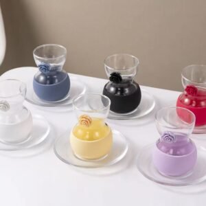 Elegant Glass Tea Cups